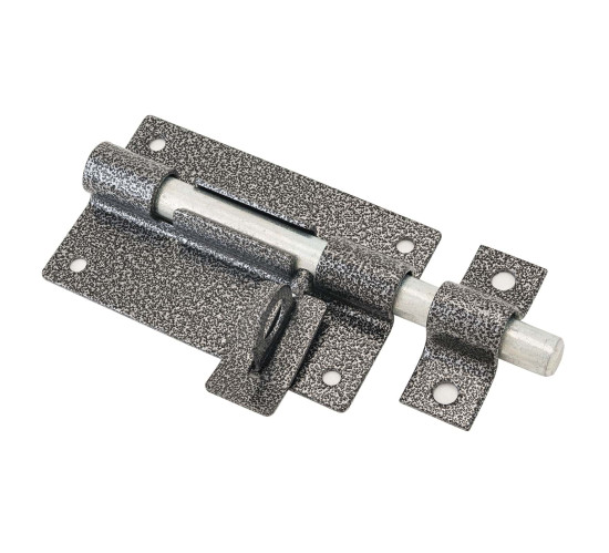 Секрет Засов дверной с проуш ЗД-12 серебро