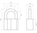 Стандарт  Замок навес AL 760 d9мм 4607117773191