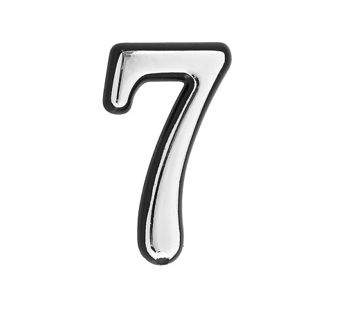 Аллюр Цифра дверная пластик 7 хром 4640001794872