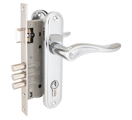 АЛЛЮР Замок врез 102/3 СР с руч хром 4640001795091