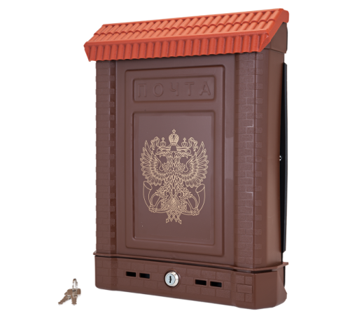 Ящик почтовый Премиум с мет замком коричн с орлом 4607156365920
