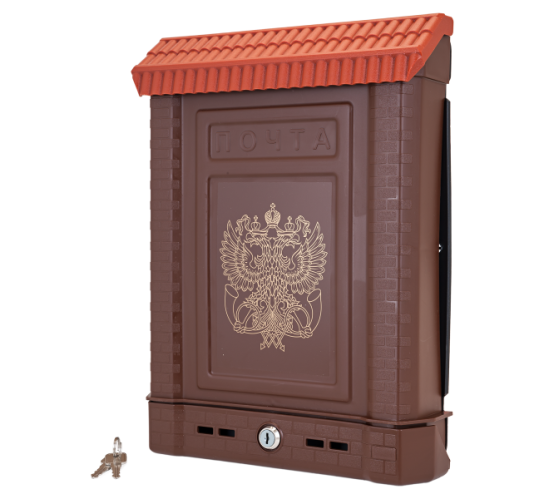 Ящик почтовый Премиум с мет замком коричн с орлом 4607156365920