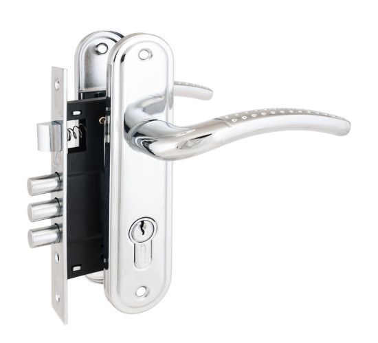 АЛЛЮР Замок врез 132/3-61А  СР с руч хром 4640001795725