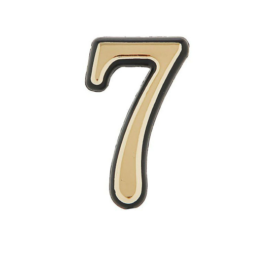 Аллюр Цифра дверная Большая пластик 7 золото 4640001795992