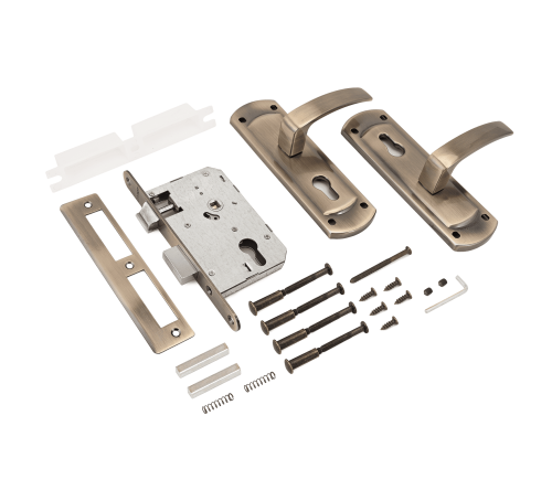 АЛЛЮР Замок врез ЗВ4-1/55А АВ бронза без ц. мех 4640001796753