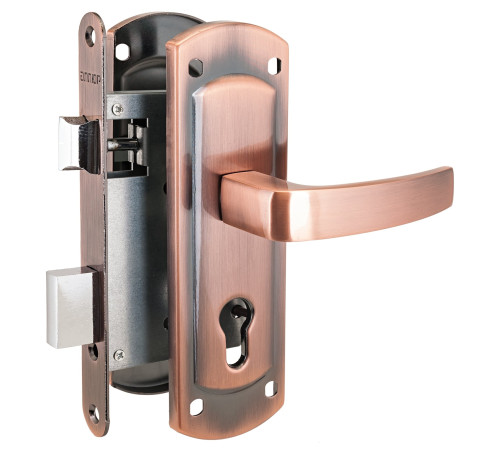 АЛЛЮР Замок врез ЗВ4-158А АС медь без цмех 4640001796807