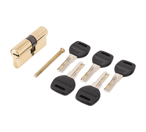 АЛЛЮР Цилиндр. механизм HD F 70-5K BP (35*35) латунь  перф 4607117770404