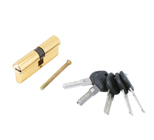 АЛЛЮР Цилиндр. механизм HD F 80-5K BP (40*40) латунь  перф 4607117778004