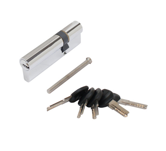 АЛЛЮР Цилиндр. механизм HD F 90-5K СP (25*10*55) (30*60) хром перф 4640001798252