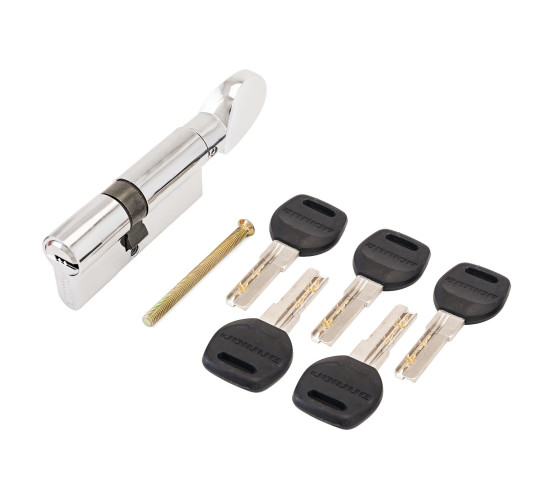 АЛЛЮР Цилиндр. механизм HD FG 70-5K СP (25*10*35G) (30*40G) хром  верт  перф 4640001798412