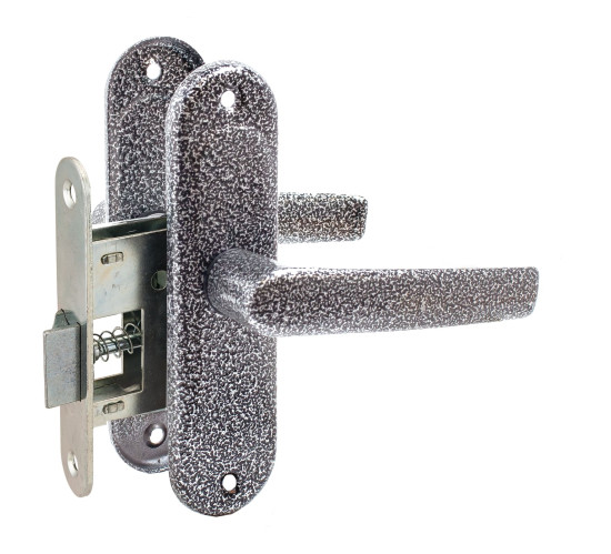 Птишмаш  Защелка дверная ЗЩ1-45 серебро 4627113822228