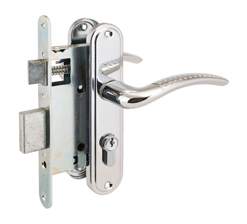 АЛЛЮР Замок врез 4-132 с руч СР хром 4640001799679