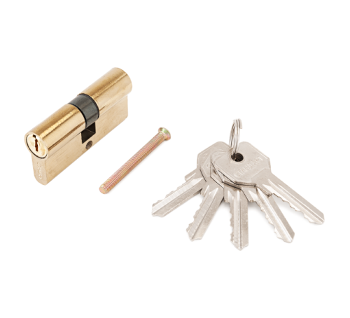 Стандарт Цилиндр. механизм ZI70-5K(25*10*35) ВР англ ключ/ключ золото 4660041983678