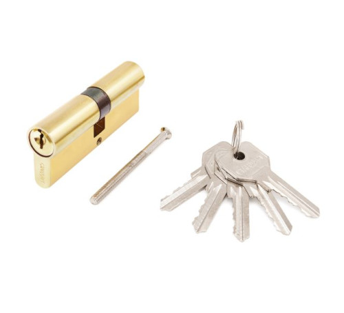 Стандарт Цилиндр. механизм ZI80-5K ВР англ ключ/ключ золото 4660041983715