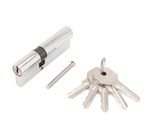 Стандарт Цилиндр. механизм ZI90-5K (30*10*50) СР англ ключ/ключ хром 4660041983791