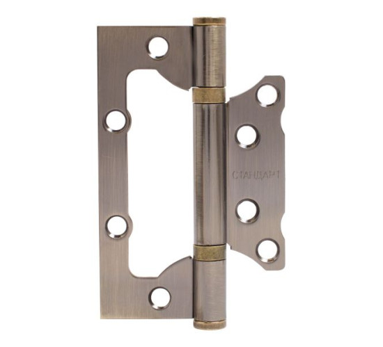 Стандарт Петля накладн без врезки 100*63*2мм 2ВВ АВ бронза 4660041986433