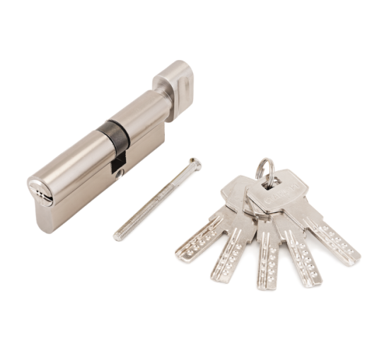 Стандарт  Цилиндр. механизм F-02 80 (30В*10*40) СP хром перфокл кл/верт 4660041983883