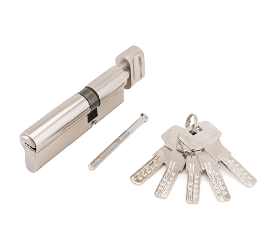 Стандарт  Цилиндр. механизм F-02 85 (30В*10*45) СP хром перфокл кл/верт 4660041983890