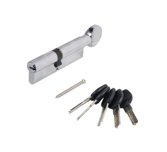 АЛЛЮР Цилиндр. механизм HD FG 100-5K СP (40*10*50G) хром  верт  перф 4670042052648