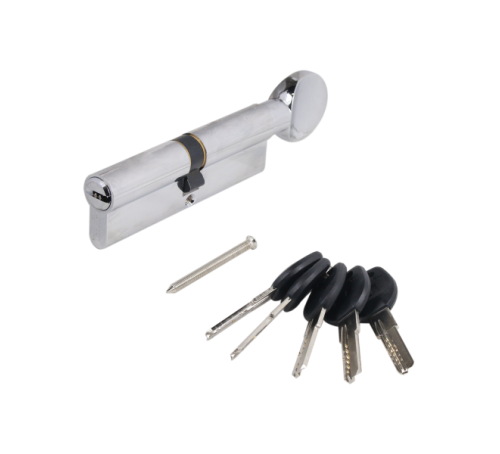 АЛЛЮР Цилиндр. механизм HD FG 100-5K СP (45*10*45G) (50*50G) хром  верт  перф 4670042052662