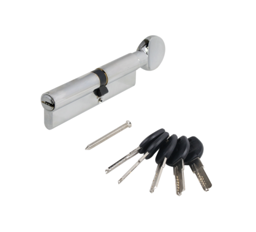 АЛЛЮР Цилиндр. механизм HD FG 110-5K СP (45G*10*55) (60*50G) хром  верт  перф 4670042052877