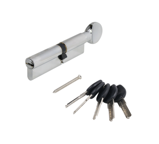 АЛЛЮР Цилиндр. механизм HD FG 110-5K СP (45G*10*55) (60*50G) хром  верт  перф 4670042052877