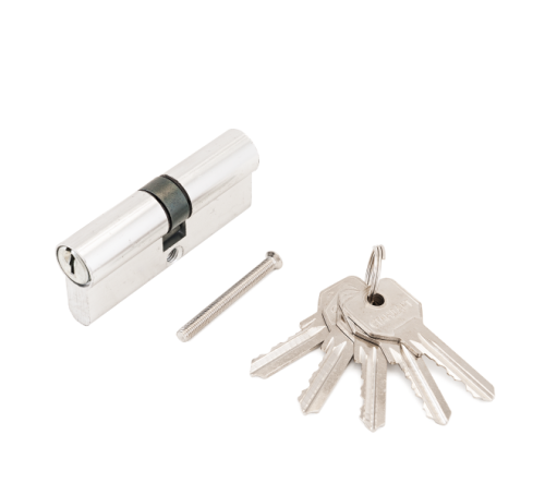 Стандарт Цилиндр. механизм ZI90-5K (40*10*40) СР англ ключ/ключ хром 4670042051351