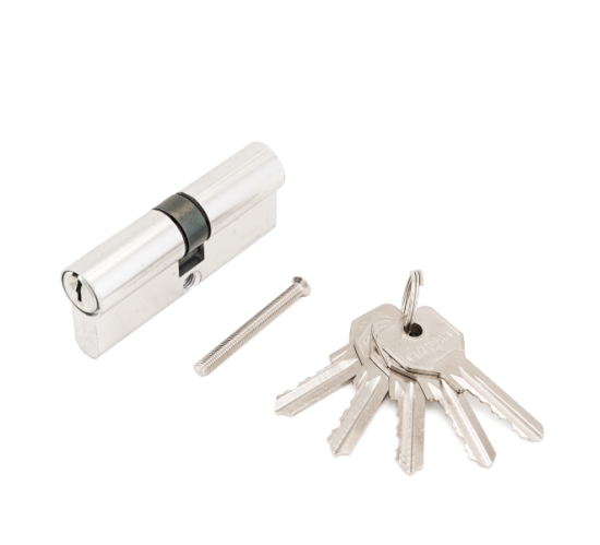 Стандарт Цилиндр. механизм ZI90-5K (40*10*40) СР англ ключ/ключ хром 4670042051351