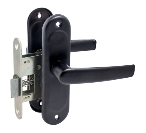 Птишмаш  Защелка дверная ЗЩ145 черная 4627113822235