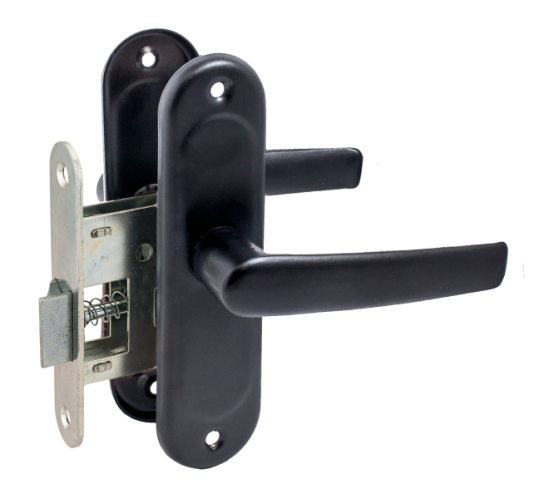 Птишмаш  Защелка дверная ЗЩ145 черная 4627113822235