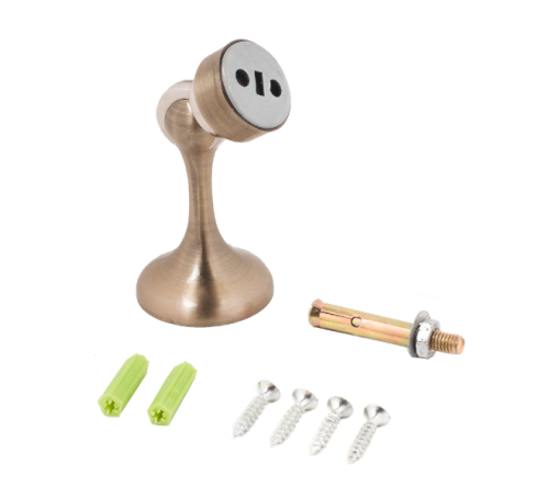 Стандарт  Ограничитель  дверной магнитн 102 АВ бронза 4670042050873