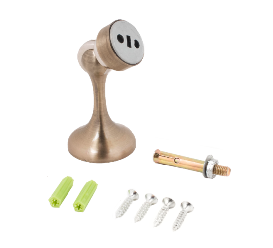 Стандарт  Ограничитель  дверной магнитн 102 АВ бронза 4670042050873