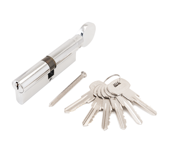 АЛЛЮР Цилиндр. механизм AG 90-6K CP хром вертушка 4607117777946