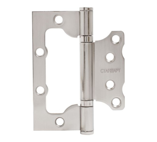 Стандарт Петля накладн без врезки 100*75 2ВВ SN 2,5мм мат никель 4670042058541 Стандарт Петля накладн без врезки 100*75 2ВВ SN 2,5мм мат никель 4670042058541