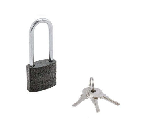 Стандарт Замок навес HG-330L  дл дужка d4.5мм серый 4630098150958