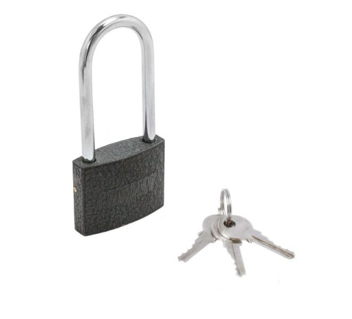 Стандарт Замок навес HG-350Lдл дужка  d6мм серый 4630098150972