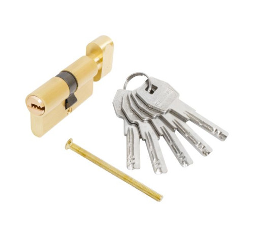 Стандарт  Цилиндр. механизм MAX60 (30*30В) SВ 5перфокл кл/верт м золото 4680143710545