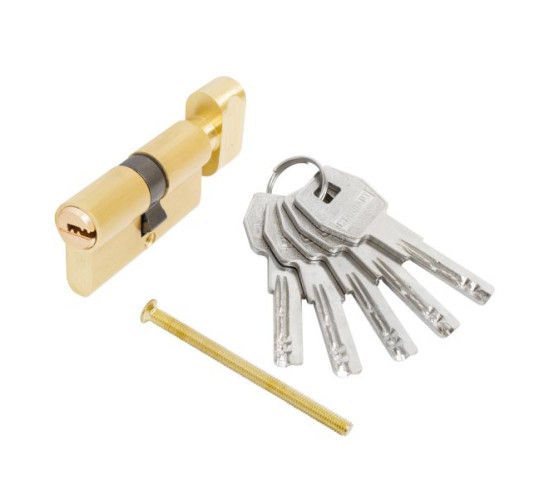 Стандарт  Цилиндр. механизм MAX60 (30*30В) SВ 5перфокл кл/верт м золото 4680143710545