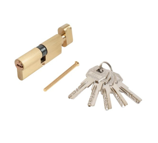 Стандарт  Цилиндр. механизм MAX80 (40*40В) SВ 5перфокл кл/верт м золото 4680143710446