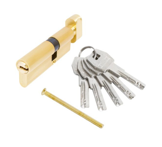 Стандарт  Цилиндр. механизм MAX85 (50*35В) SВ 5перфокл кл/верт м золото 4680143710385