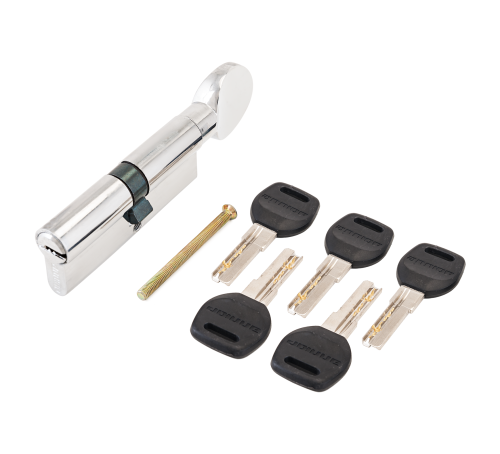 АЛЛЮР Цилиндр. механизм HD FG 90-5K СP (45*45G) хром  верт  перф 4680143714307