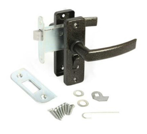 Вега Защелка врезная с фиксацией  ЗЩД-16 антик медь 4603869069278