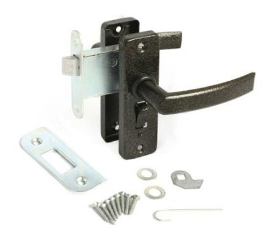 Вега Защелка врезная с фиксацией  ЗЩД-16 антик медь 4603869069278