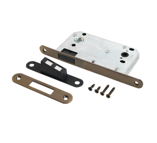 Аллюр Защелка с фиксатором   магнитная  АРТ 5300-МU-WC АВ ст бронза 4680143714079