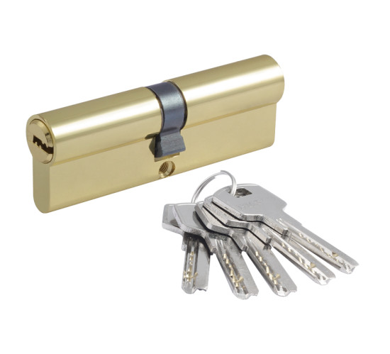 Нора М Цилиндр. механизм ECO Z ЛП-100 (50*50) золото перф кл/ключ 5к 4606555088683