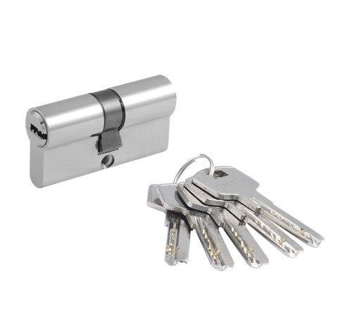 Нора М Цилиндр. механизм ECO Z ЛП-60 (30*30) хром перф кл/ключ 5к 4606555076093