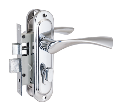 Стандарт Замок врез с руч 103/50В СР вертушка хром 4640001794674