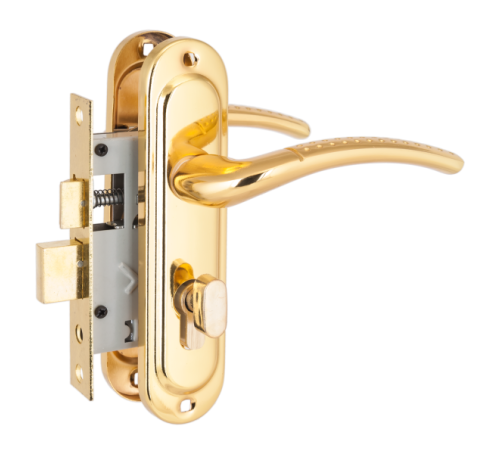 Стандарт Замок врез с руч 132/50В вертушка GP латунь 4640001794766