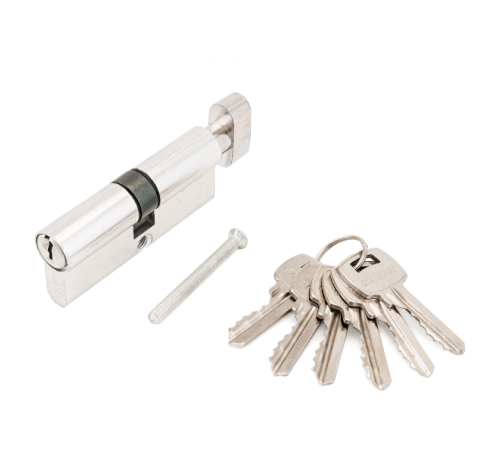 Стандарт Цилиндр. механизм для замков 132/50В ключ/верт  70мм хром 4660041981872