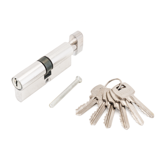 Стандарт Цилиндр. механизм для замков 132/50В ключ/верт  70мм хром 4660041981872